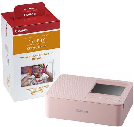 Canon Selphy CP1500 WH (różowy) + papier RP-108
