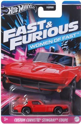 Hot Wheels Szybcy i Wściekli Custom Corvette Stingray Coupe F&f Women of Fast HRW40 HNR88