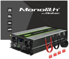 Zdjęcie Przetwornica Napięcia Qoltec Monolith 24V/230V 3000W/6000W Usb Lcd Czysty Sinus - Oświęcim