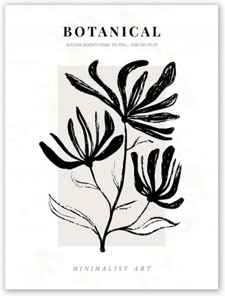 Kmbpress Boho botaniczny kwiat Plakat A2 59,4x42cm #T43