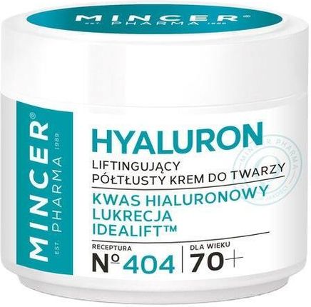 Krem Mincer Pharma Hyaluron 70+ Liftingujący No.404 na dzień i noc 50ml