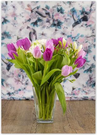 Zesmakiem Plakaty 50x70 Bukiet tulipanów Kwiaty (H3558M_PL1H_50X70CM)