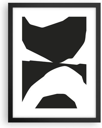 Arttor Obraz Plakat w ramie czarnej do Salonu 30x40 Czarno-Biały Plakaty na ścianę (P2BPA30X405901)