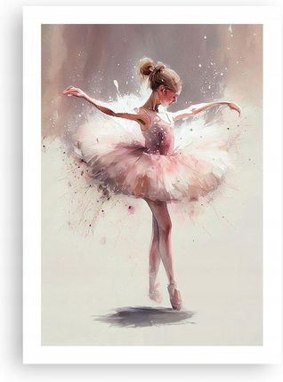 Arttor Plakat bez ramy do Salonu Sypialni 50x70 Baletnica Nowoczesny modny obraz (P2XPA50X706174)