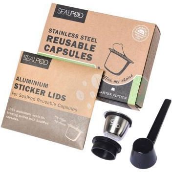 Kapsułki wielokrotnego użytku do Nespresso® Sealpod „Starter Edition“
