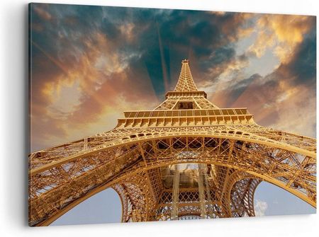 Arttor Duży obraz do Salonu 120x80 Wieża Paryż Nowoczesny na płótnie Obrazy (AA120X802437)