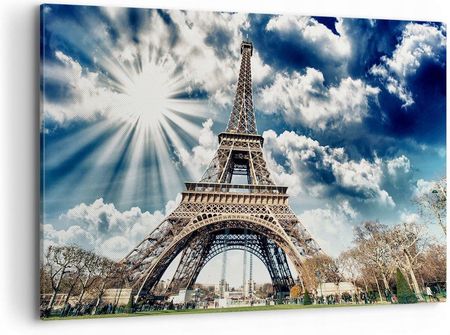 Arttor Duży obraz do Salonu 120x80 Wieża Paryż Nowoczesny na płótnie Obrazy (AA120X802435)