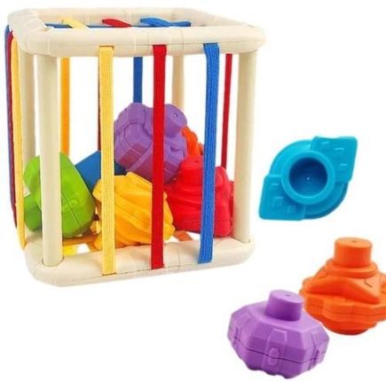 Frikolino Kostka Elastyczna Sensoryczna Sorter Kwadrat Gumki (G3549)