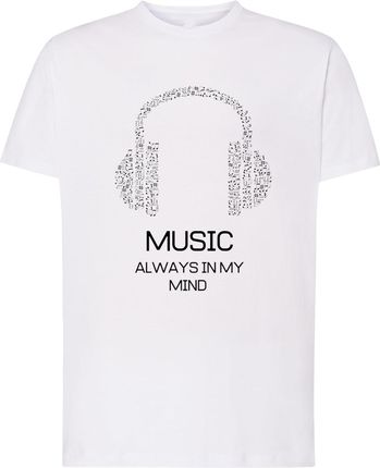 Music Always in my Mind T-shirt Logo Rozm.5XL