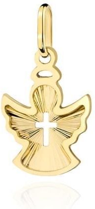 Magar Gold Zawieszka Złoty Aniołek Z Krzyżykiem Mniejszy