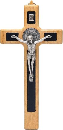 Krzyż Drewniany Św. Benedykt Czarny