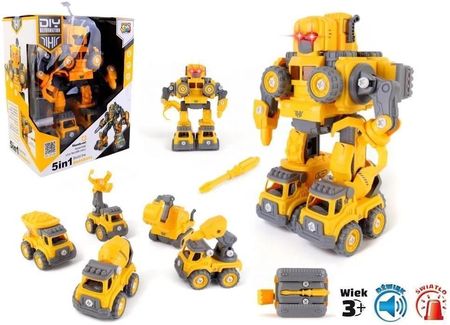 Pro Kids Robot 5W1 Skręcany Żółty