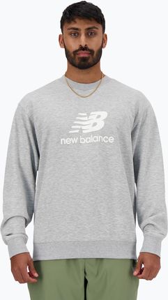 New Balance Bluza Męska Stacked Logo French Terry Crew Athletic Grey