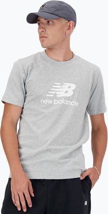 New Balance Koszulka Męska Stacked Logo Athletic Grey