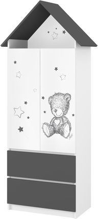 Szafa Dziecięca Dla Dziecka A9 Domek Baby Boo Antracyt Teddy Bear