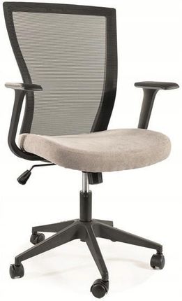 Fotel Obrotowy Biurowy Q-328 Czarny/Szary Krzesło