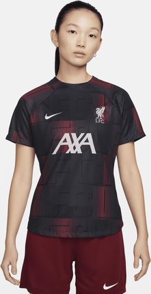 Damska Przedmeczowa Koszulka Piłkarska Z Krótkim Rękawem Nike Dri-Fit Liverpool F.C. Academy Pro - Czerwony