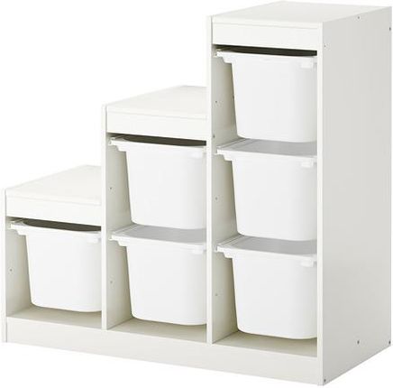 Ikea Trofast Regał 6 Pojemników Na Zabawki Biały