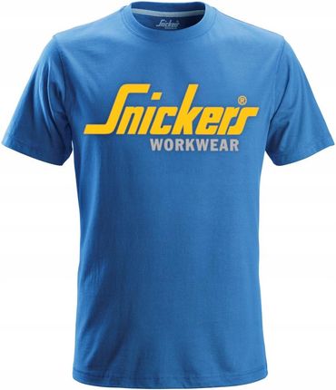 Snickers Koszulka T-Shirt Exclusive Line Bawełniana Niebieska Męska
