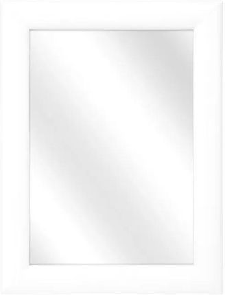 Elior Białe Drewniane Lustro Wiszące Prostokątne Lacios 40X60Cm