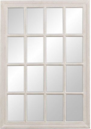 Bigbuy Home Emaga Lustro Ścienne Biały Drewno Szkło Paulowni Okno 70X3,5X100 Cm