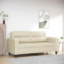 Zdjęcie Vidaxl 2-Osobowa Sofa Kremowy 140 Cm Sztuczna Skóra 359584 - Działoszyce