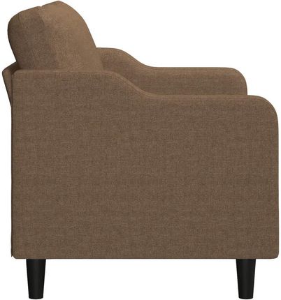 Vidaxl Sofa 2-Osobowa Brązowa 140 Cm Tapicerowana Tkaniną 359362 - zdjęcie 2