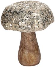 Zdjęcie Zestaw 4 Figurek Dekoracyjnych W Kształcie Grzybów Studio54 Brązowy 12 Cm - Nowogard