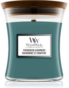 Woodwick Evergreen Cashmere Świeczka Zapachowa 275 G