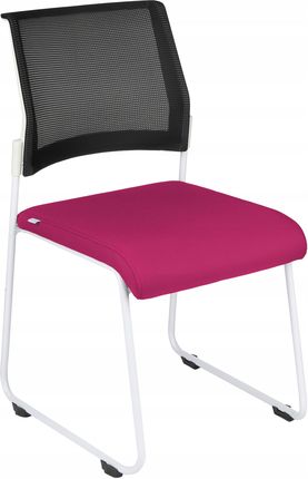 Krzesło Konferencyjne Biurowe Grospol Rede Tapicerowane Różowe