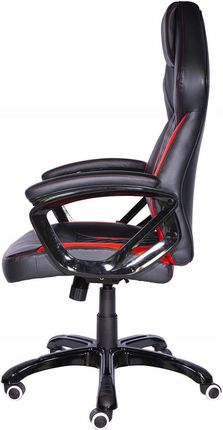 Krzesło Gamingowe Mask Czarno Czerwone Wstawki Biurkowe Obrotowe