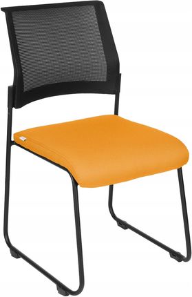 Krzesło Konferencyjne Biurowe Grospol Rede Tapicerowane Żółte