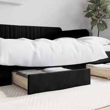 vidaXL Szuflady pod łóżko, 2 szt., czarne (833912)