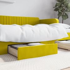 vidaXL Szuflady pod łóżko, 2 szt., żółte (833921)