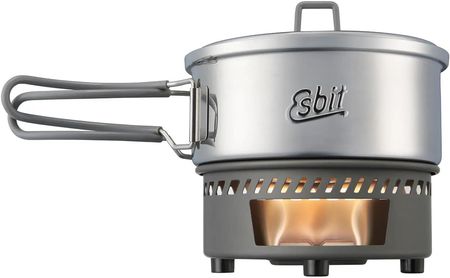 Kuchenka turystyczna Esbit Solid Fuel Cookset Stainless Steel z garnkiem 1 l