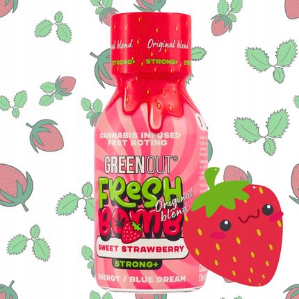 Shot Konopny Dutch Therapy Green Out Fresh Bomb Sweet Strawberry 100 ml