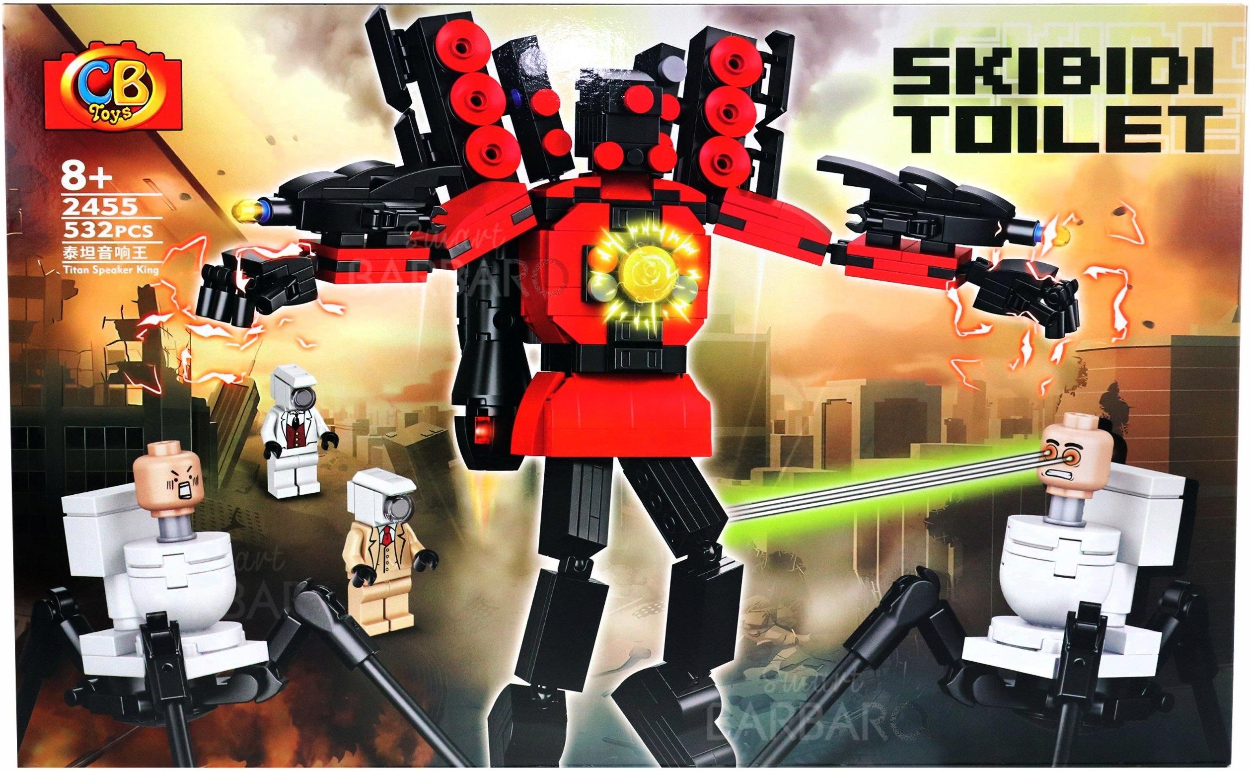 MOC Skibidi Set Blocchi Costruzione WC Titan Speakerman Cameraman, Compatibili Lego