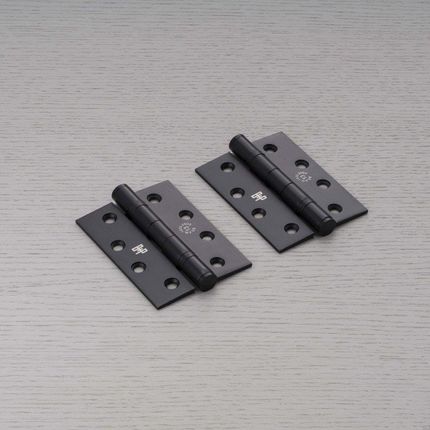 Buster + Punch Zawiasy Do Drzwi 102x76x3mm Stalowe Welders Black Czarne 2szt. Rhg591845