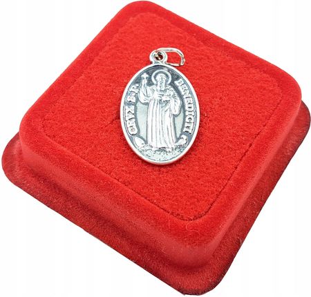 Medalik Świętego Benedykta Ihs Srebro 925