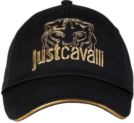 JUST CAVALLI włoska czapka z daszkiem GOLD