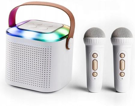 NN PM2 bezprzewodowy przenośny zestaw karaoke 2 mikrofony głośnik