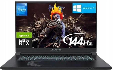 Laptop GAMING Gigabyte G7 i5-12500H 17' 144Hz DDR4 32GB SSD 512GB RTX 4060 W11