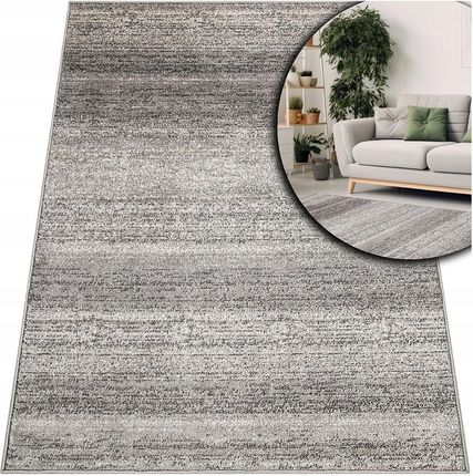 Toda-Carpets Modne Dywany Do Salonu Adventure Fryz Szary Miękki Nowoczesny 150x300