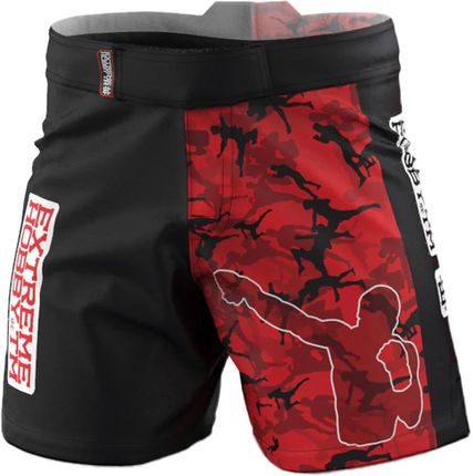 Extreme Hobby Spodenki Mma Athletic Red Warrior Black/Red