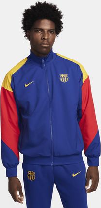Męska Dresowa Bluza Piłkarska Nike Dri-Fit Fc Barcelona - Niebieski