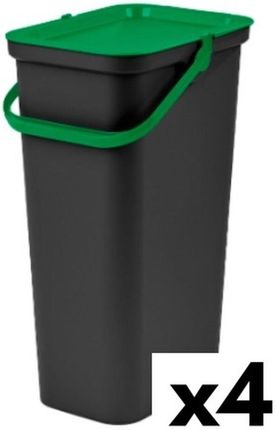 Tontarelli Emaga Kosz Na Śmieci Do Recyklingu Moda 38L Kolor Zielony (4 Sztuk) (S2228303)
