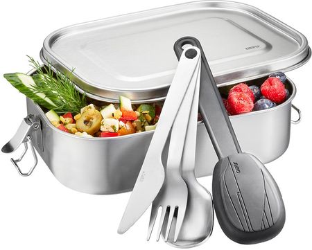 Gefu Endure lunch box / śniadaniówka ze sztućcami stalowy (G00185)