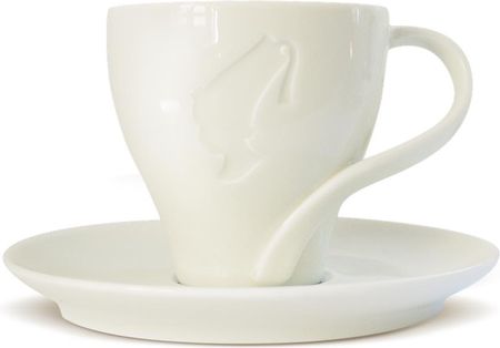 Julius Meinl Ivory Premium biała porcelanowa filiżanka ze spodkiem do Espresso 60 ml