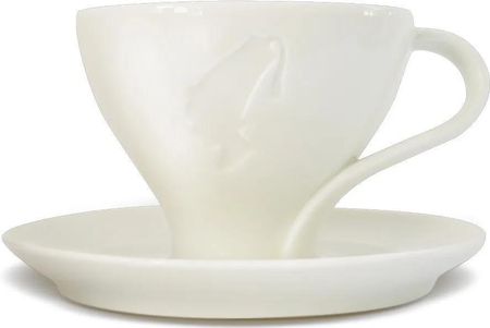 Julius Meinl Ivory Premium biała porcelanowa filiżanka ze spodkiem do Cappuccino 1szt 180 ml