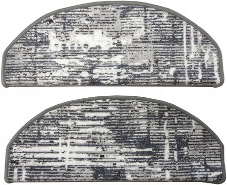 Akcila Nakładki Schody Szare Kremowe Półokrągłe Poliamid Pętelka 67x24+3 cm